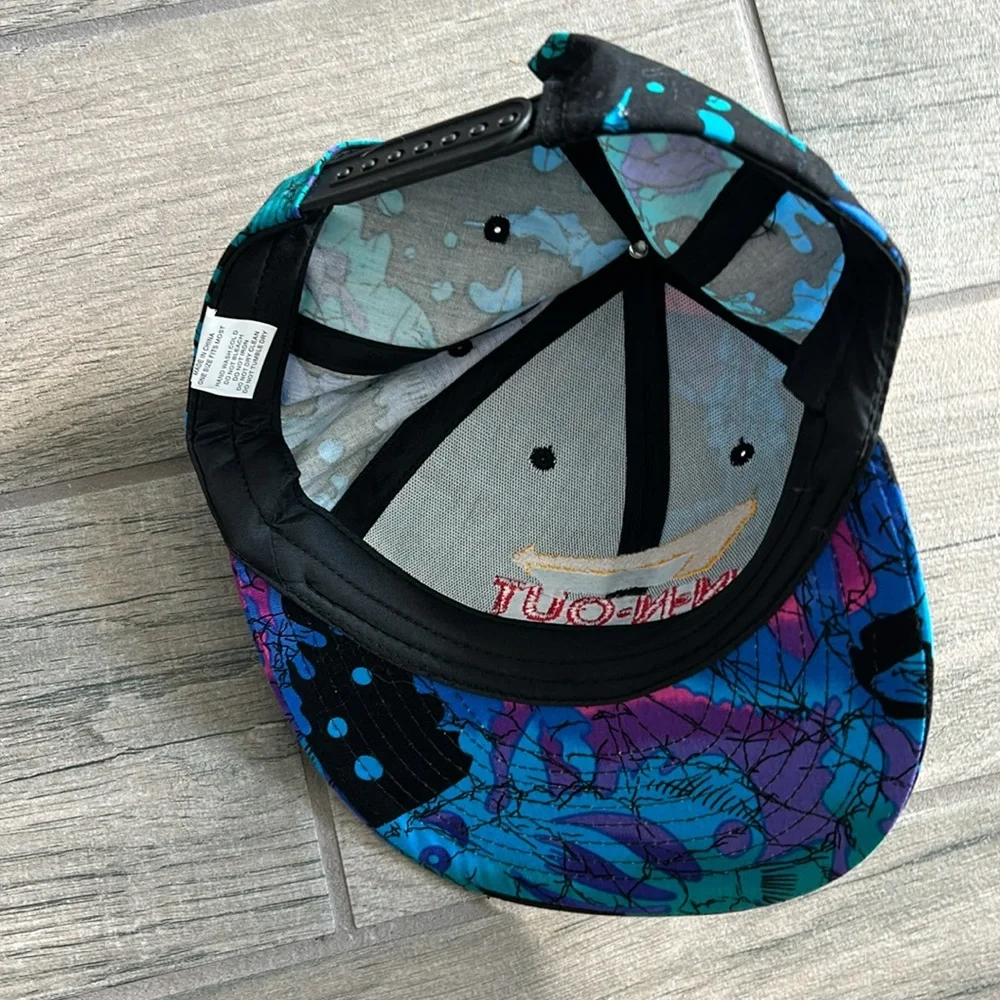 Blue Floral Snapback Hat